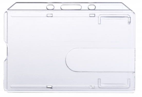 STP-CARDHOLDER - Rigid polycarbonate landscape cardholder