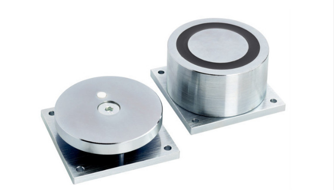 STP-EXT-R12/24 - External round stainless steel maglock 12/24Vdc