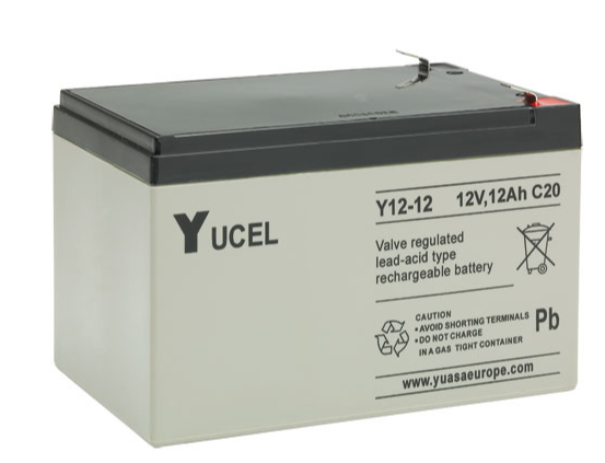 Y12-12 - 12AMP 12V RE CHARGEBLE YUCEL BATTERY