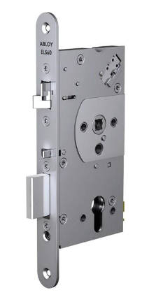 ABLOY-EL561 - 12/24VDC EUROPROFILE HANDLE CONTROLLED BOTH SIDES 65MM BACKSET 