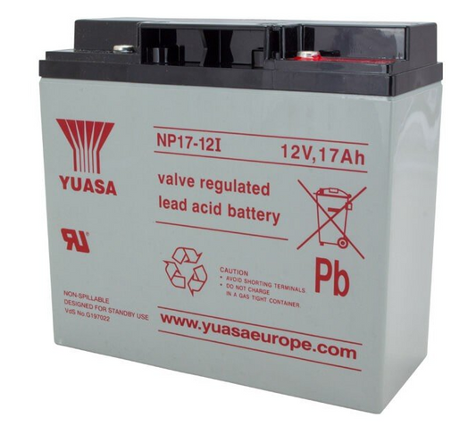 NP17-12 - 17AMP 12V RE CHARGEABLE YUASA BATTERY