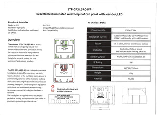 STP-CP3-LSRC-WP - Weatherproof triple pole break glass – Security Trade ...