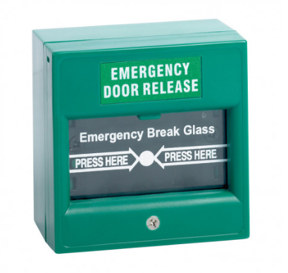 STP-KGG1SG - Green single pole break glass