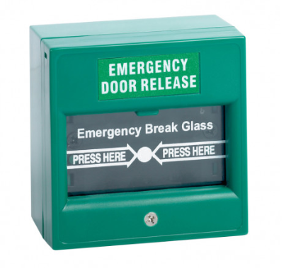 STP-KGG200SG - Green double pole break glass