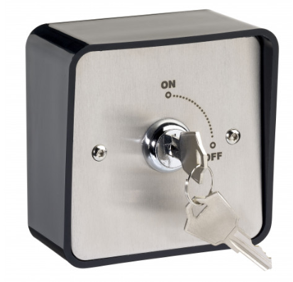 STP-KS-2SB - Weatherproof surface mount maintained key switch with 2 keys