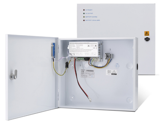 STP-PAXBOX-H-12 - 12Vdc 5 amp multi-indicator power supply unit with tamper switch