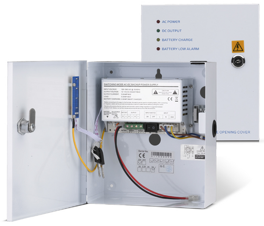 STP-PAXBOX-H-24 - 24Vdc 5 amp multi-indicator power supply unit with tamper switch