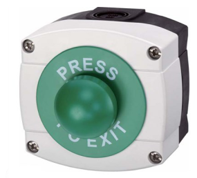 STP-PTE-WP-VR - WEATHERPROOF VANDAL RESITIANT SURFACE GREEN DOME PRESS TO EXIT