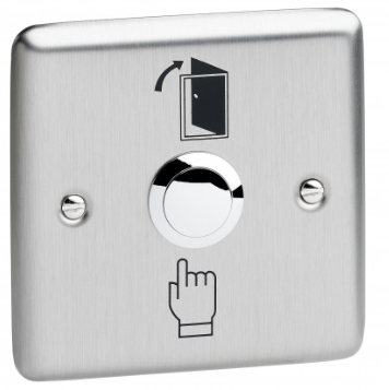 STP-SPB-BSS - Flush 23mm stainless steel exit button