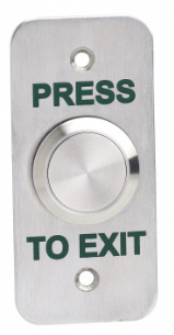 STP-SPB003NF - Flush narrow 22mm stainless steel exit button