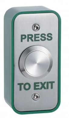 STP-SPB003NS - Surface narrow 22mm stainless steel exit button