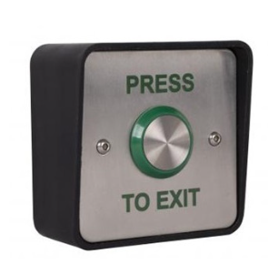 STP-SPB003S(W) - Surface 25mm Stainless Steel Waterproof Exit Button