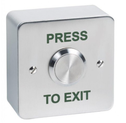 STP-SPB003S - Surface 25mm stainless steel exit button