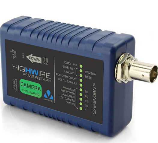 VHW-HWPS-C - Highwire Powerstar Ethernet and POE over Coax Adaptor