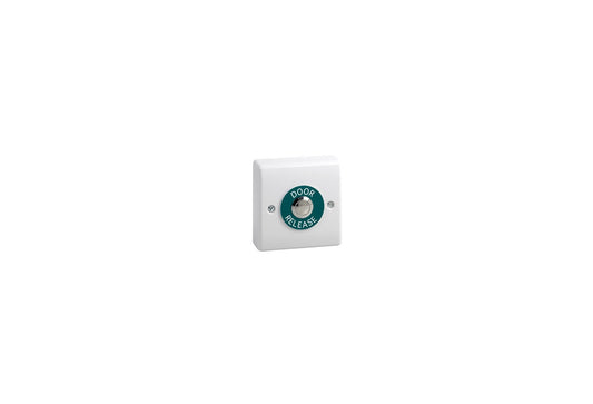 STP-DL09 - Surface 19mm stainless steel exit button in plastic housing